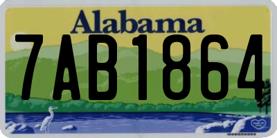 AL license plate 7AB1864