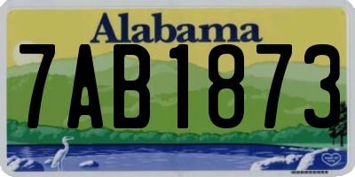 AL license plate 7AB1873