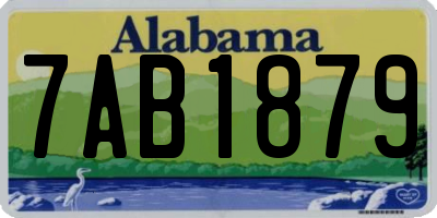 AL license plate 7AB1879
