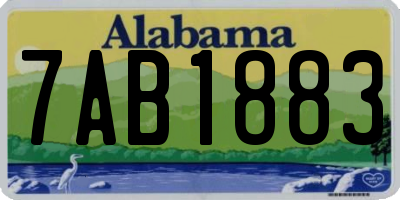 AL license plate 7AB1883