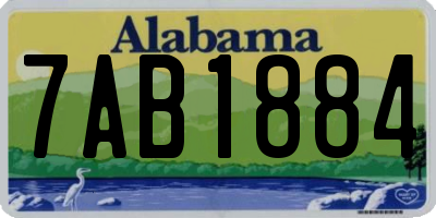 AL license plate 7AB1884