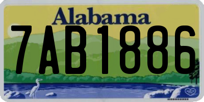 AL license plate 7AB1886