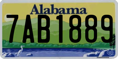 AL license plate 7AB1889