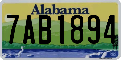 AL license plate 7AB1894