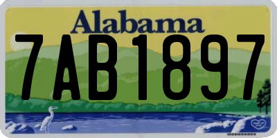 AL license plate 7AB1897