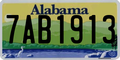 AL license plate 7AB1913