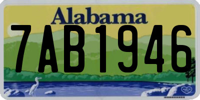 AL license plate 7AB1946