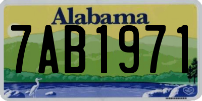 AL license plate 7AB1971