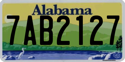 AL license plate 7AB2127