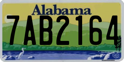 AL license plate 7AB2164