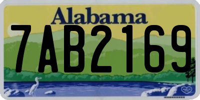 AL license plate 7AB2169