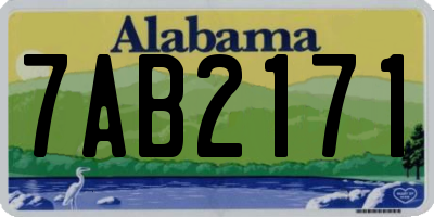 AL license plate 7AB2171