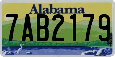 AL license plate 7AB2179