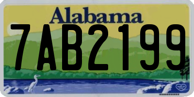 AL license plate 7AB2199
