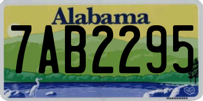 AL license plate 7AB2295
