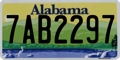 AL license plate 7AB2297
