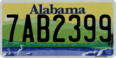 AL license plate 7AB2399