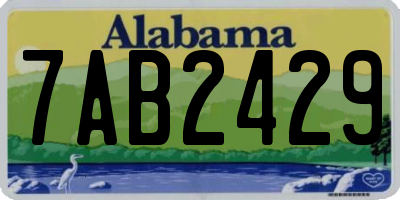 AL license plate 7AB2429