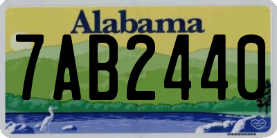 AL license plate 7AB2440