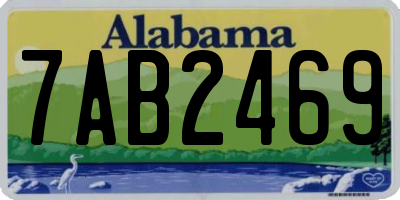 AL license plate 7AB2469