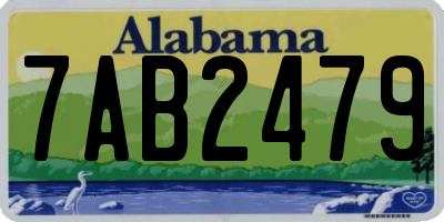 AL license plate 7AB2479