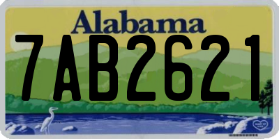 AL license plate 7AB2621