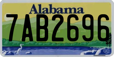 AL license plate 7AB2696