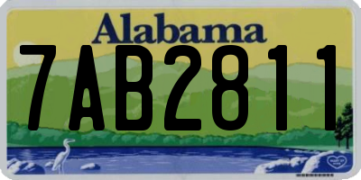 AL license plate 7AB2811