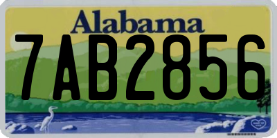 AL license plate 7AB2856