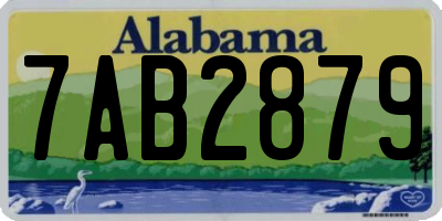 AL license plate 7AB2879