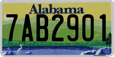 AL license plate 7AB2901