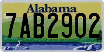 AL license plate 7AB2902