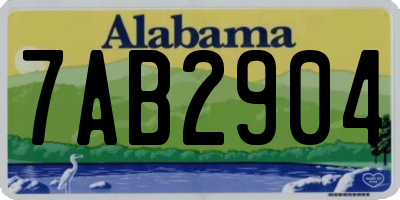 AL license plate 7AB2904