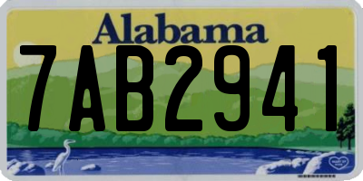 AL license plate 7AB2941
