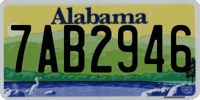 AL license plate 7AB2946