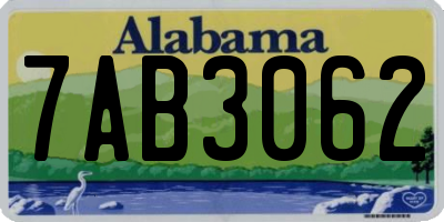 AL license plate 7AB3062