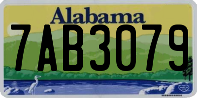 AL license plate 7AB3079