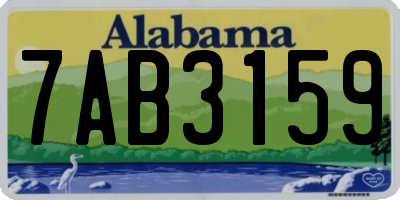 AL license plate 7AB3159
