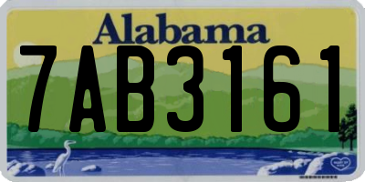 AL license plate 7AB3161