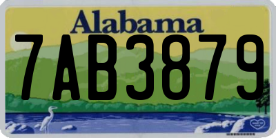 AL license plate 7AB3879