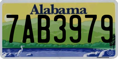 AL license plate 7AB3979