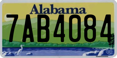 AL license plate 7AB4084