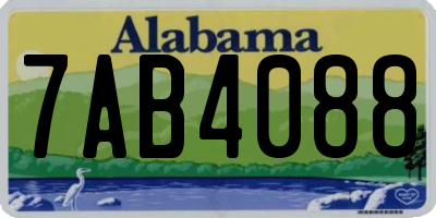 AL license plate 7AB4088