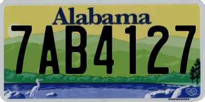 AL license plate 7AB4127
