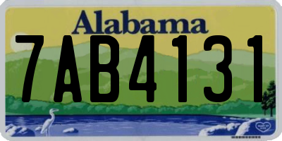 AL license plate 7AB4131