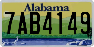 AL license plate 7AB4149