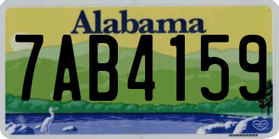 AL license plate 7AB4159