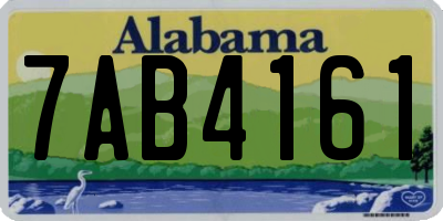 AL license plate 7AB4161