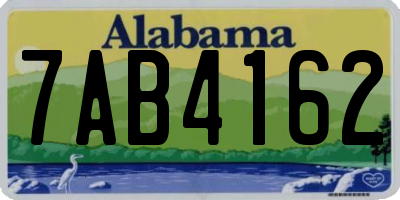 AL license plate 7AB4162