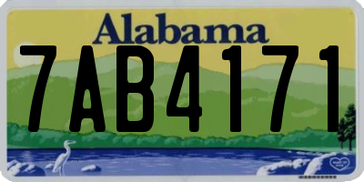 AL license plate 7AB4171
